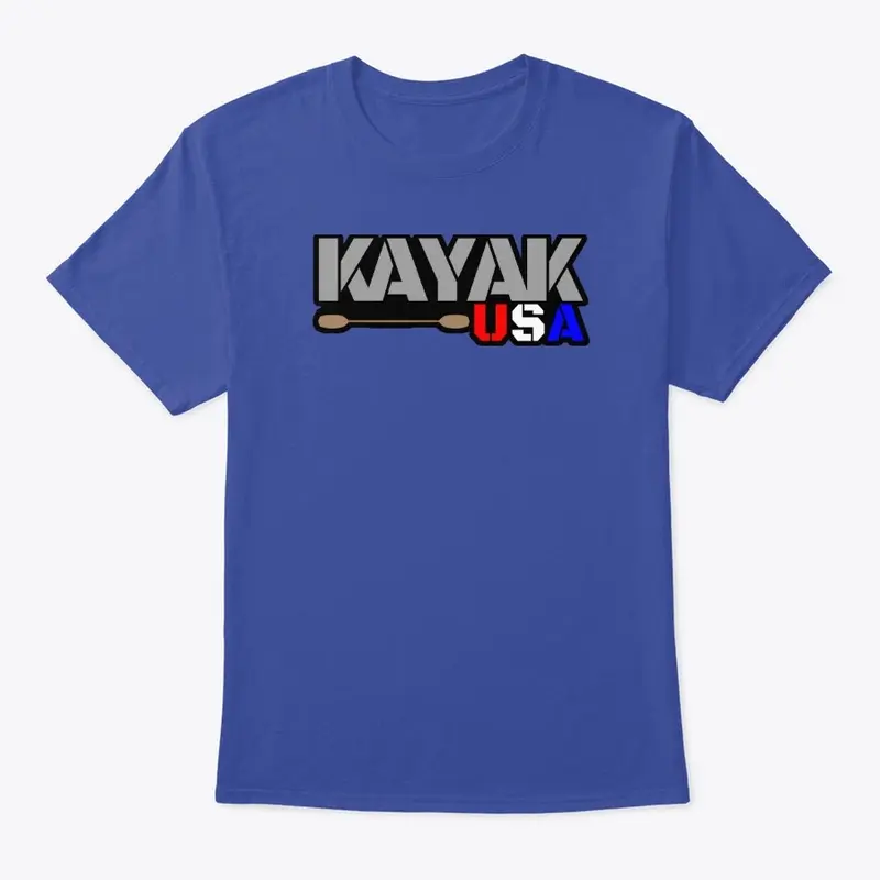 "Sticker Style" Kayak USA Tee / Mens