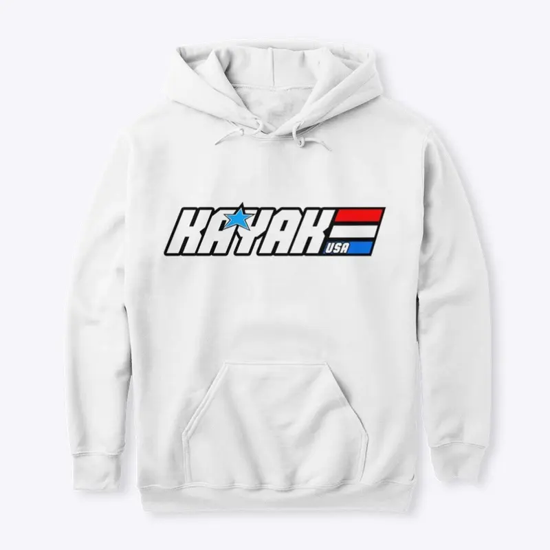 Classic Retro style Kayak USA hoodie